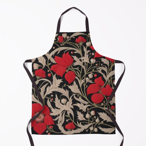 Item preview, Art Nouveau Floral Pattern Collection #1 - Red Bleeding Heart Flowers #37 designed and sold by elektronen.