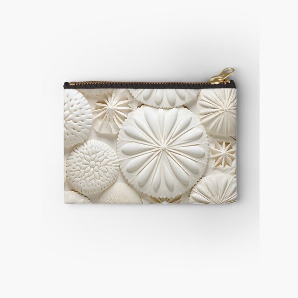 Item preview, White sand dollar collage print designed and sold by dcrc.