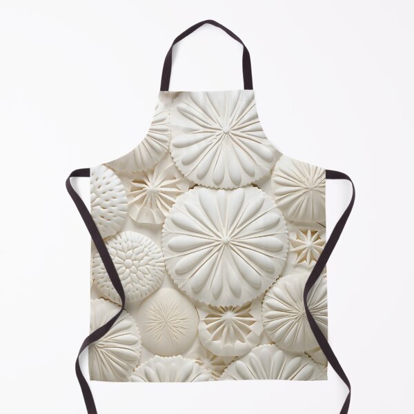 Item preview, White sand dollar collage print designed and sold by dcrc.