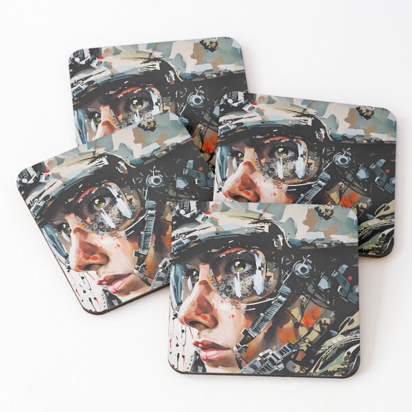 Item preview, Female Soldier Portrait designed and sold by 3dvirtualand.