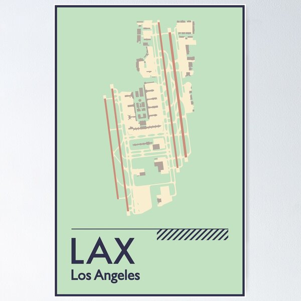Item preview, Los Angeles LAX Airport Diagram designed and sold by cywu25.