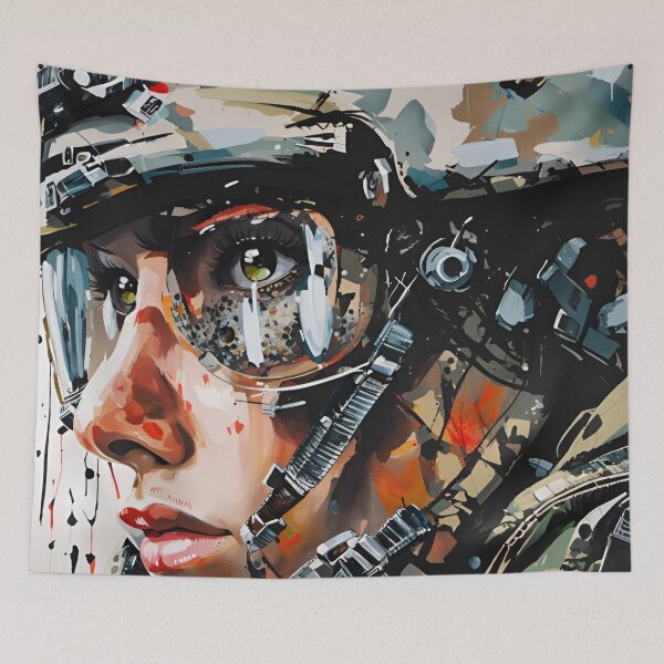 Item preview, Female Soldier Portrait designed and sold by 3dvirtualand.