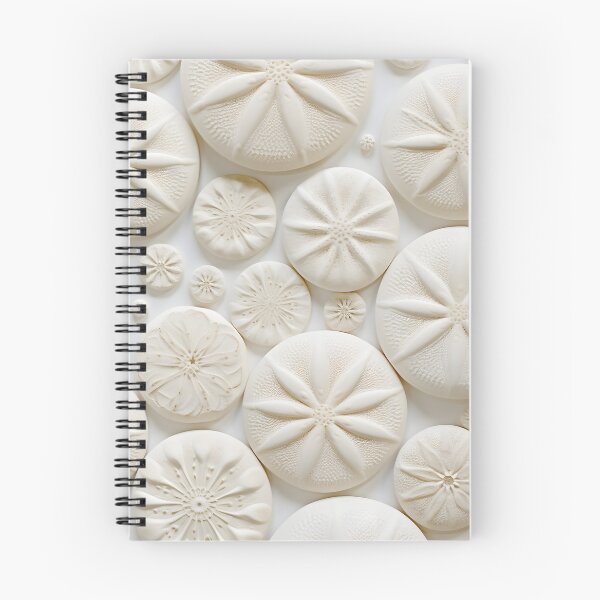 Item preview, white sand dollar collage print designed and sold by dcrc.