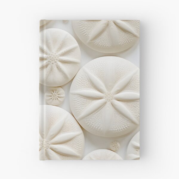 Item preview, white sand dollar collage print designed and sold by dcrc.