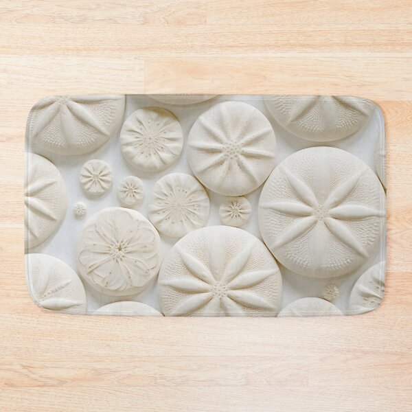 Item preview, white sand dollar collage print designed and sold by dcrc.