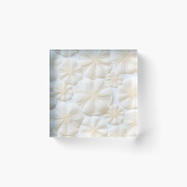 Item preview, white sand dollar collage print designed and sold by dcrc.