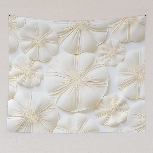 Item preview, white sand dollar collage print designed and sold by dcrc.