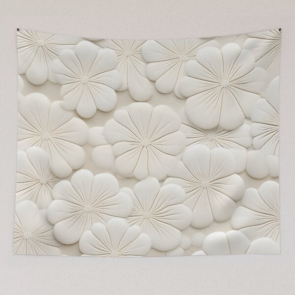 Item preview, White sand dollar collage print designed and sold by dcrc.