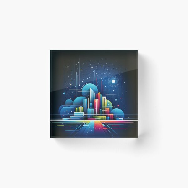 Item preview, Vibrant Future Cityscape Dreams designed and sold by SunkenCost.