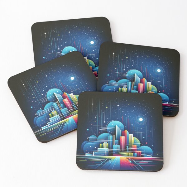 Item preview, Vibrant Future Cityscape Dreams designed and sold by SunkenCost.