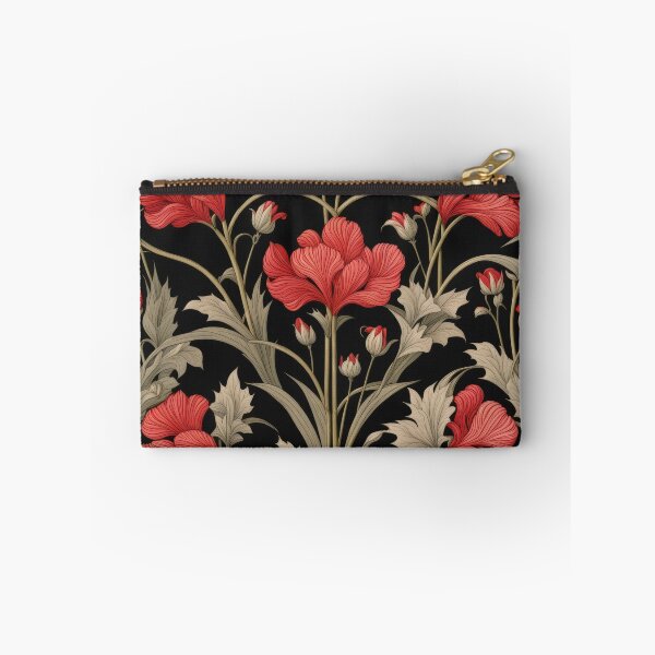 Item preview, Art Nouveau Floral Pattern Collection #1 - Red Bleeding Heart Flowers #38 designed and sold by elektronen.