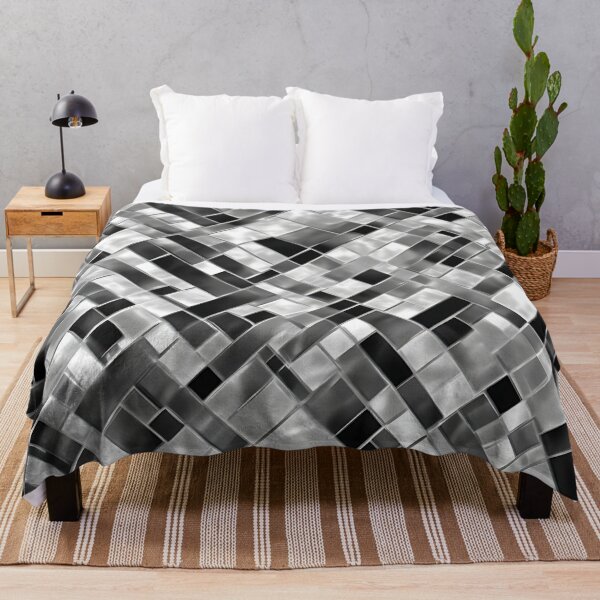 Item preview, Abstract Black and White Mirror Mosaic Pattern designed and sold by calibrit.
