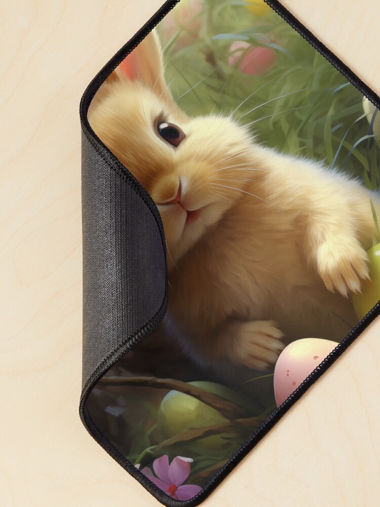 Thumbnail 2 of 5, Mouse Pad, Easter Rabbit designed and sold by MonsterDelights.