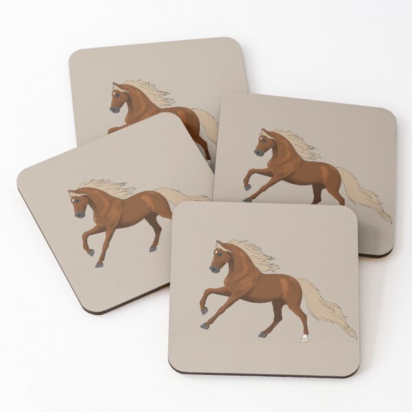 Item preview, Cantering Chestnut Horse with Flaxen Mane and Tail designed and sold by DappledMoon.