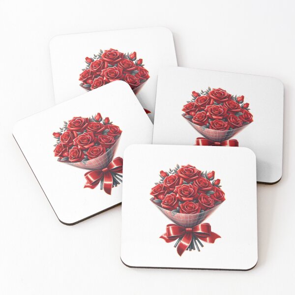 Item preview, Elegant Red Roses Bouquet Illustration - Perfect for Romantic Occasions designed and sold by Ajay GB.