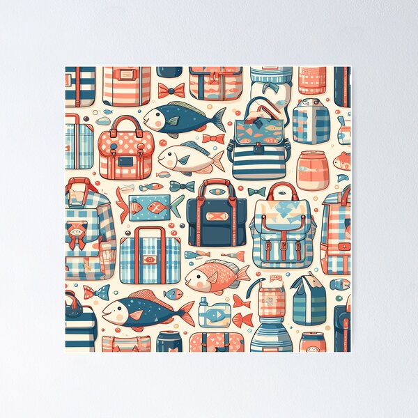 Item preview, Preppy Fish Pattern: A Nautical Adventure designed and sold by Designowner.