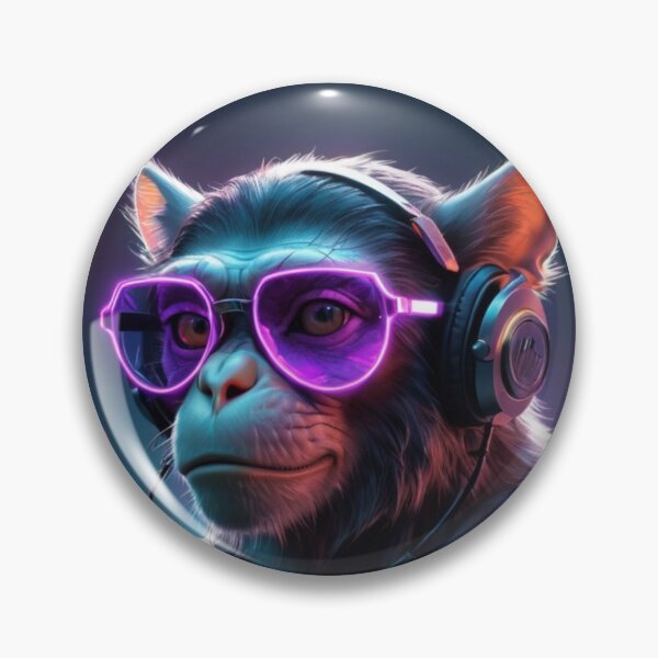 Item preview, Monkey in neon lights designed and sold by ejkaterina.