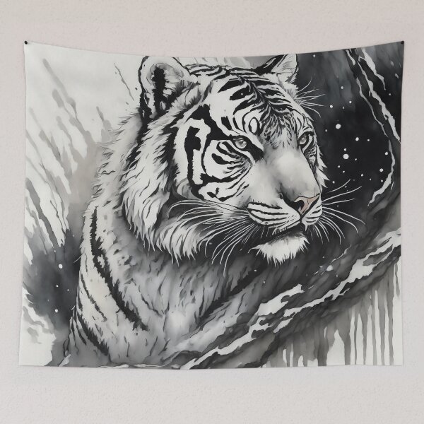 Item preview, Snow Tiger in the Elements designed and sold by JohnXD247.