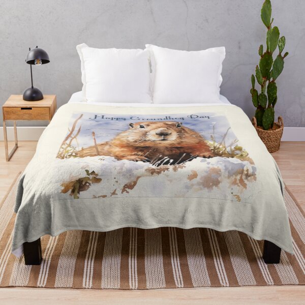 Item preview, Happy Groundhog Day designed and sold by marisaj4488.