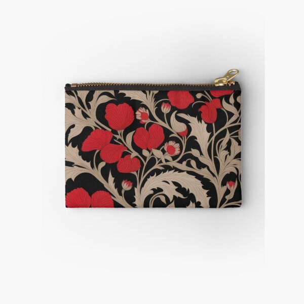 Item preview, Art Nouveau Floral Pattern Collection #1 - Red Bleeding Heart Flowers #40 designed and sold by elektronen.
