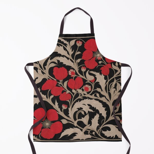 Item preview, Art Nouveau Floral Pattern Collection #1 - Red Bleeding Heart Flowers #40 designed and sold by elektronen.