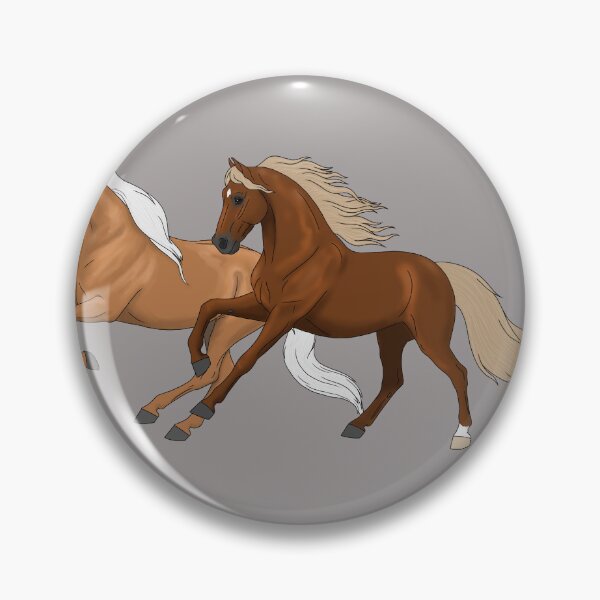 Item preview, Pair of Cantering Andalusian Horses designed and sold by DappledMoon.