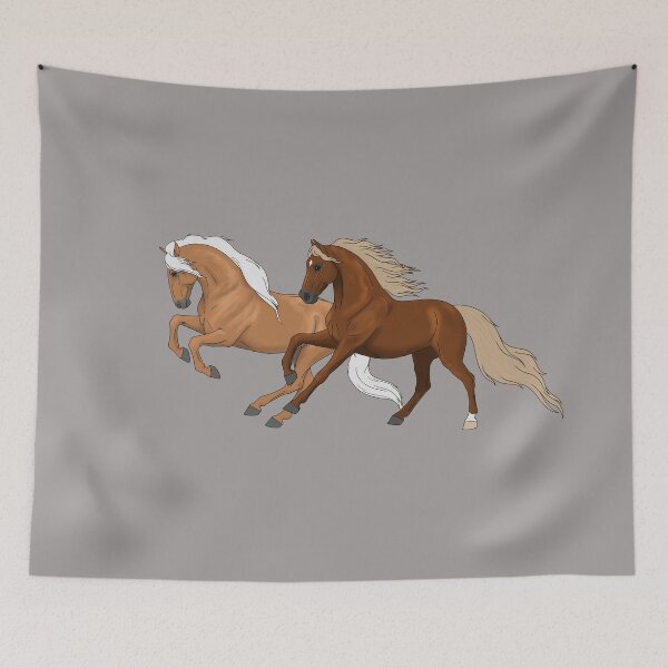 Item preview, Pair of Cantering Andalusian Horses designed and sold by DappledMoon.