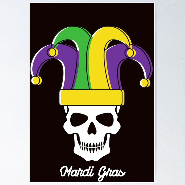 Item preview, Mardi Gras Skull Jester  designed and sold by Seedcap7.