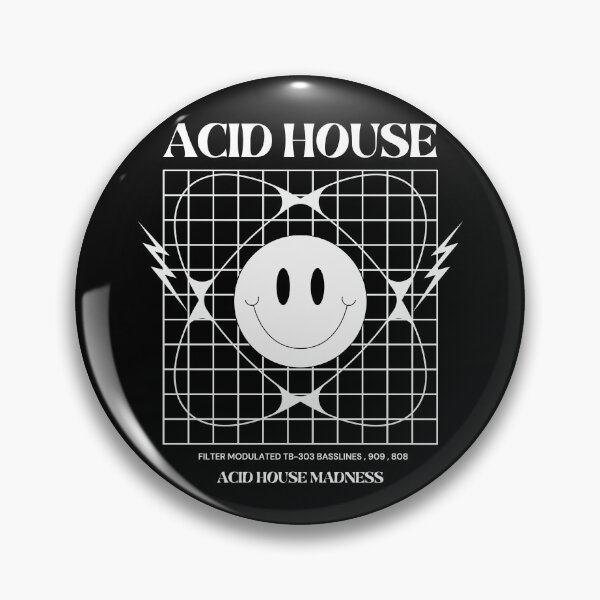Item preview, ACID HOUSE  - 303 Grid Madness (White)  designed and sold by Discothreadz.