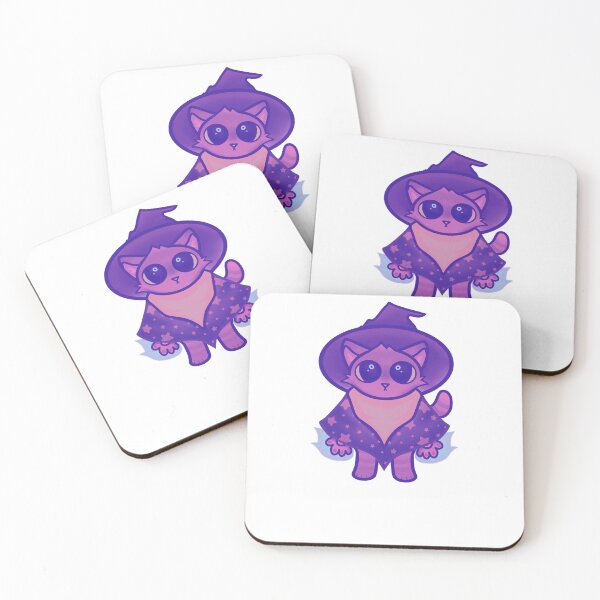 Item preview, pastel wizard cat sticker designed and sold by misterpoet.