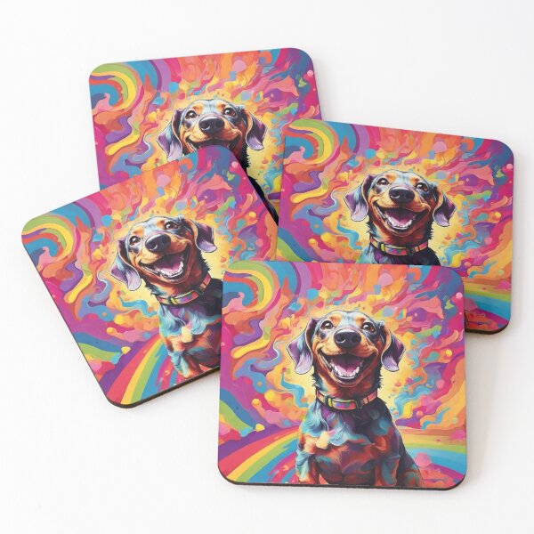 Item preview, Psychedelic Dachshund designed and sold by Cloe Dauplais.