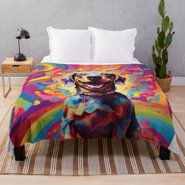 Item preview, Psychedelic Dachshund designed and sold by Cloe Dauplais.