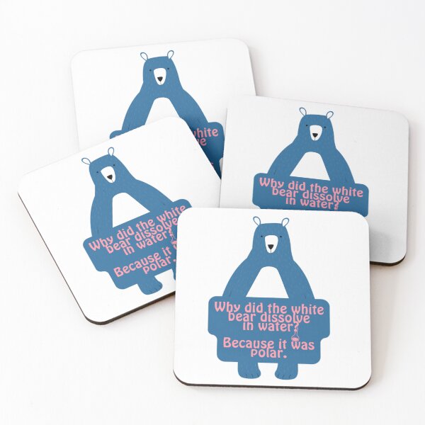 Item preview, Blue Polar Bear Funny Chemistry Joke  designed and sold by prsagar01.