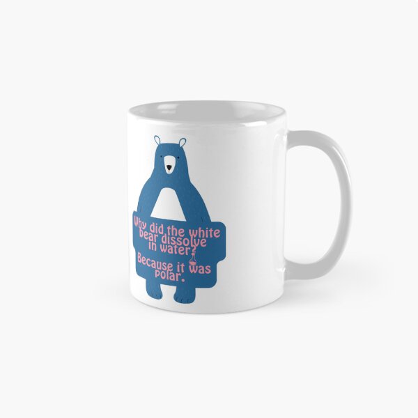 Item preview, Blue Polar Bear Funny Chemistry Joke  designed and sold by prsagar01.