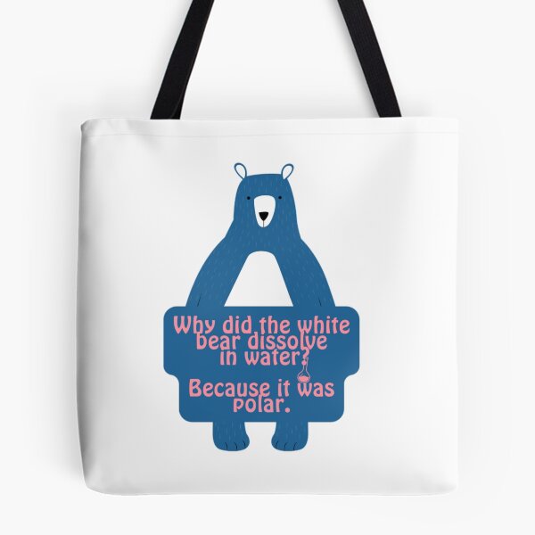 Item preview, Blue Polar Bear Funny Chemistry Joke  designed and sold by prsagar01.