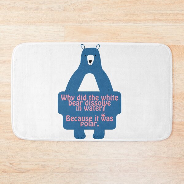 Item preview, Blue Polar Bear Funny Chemistry Joke  designed and sold by prsagar01.