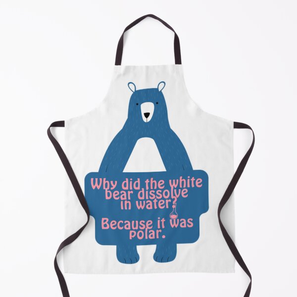 Item preview, Blue Polar Bear Funny Chemistry Joke  designed and sold by prsagar01.