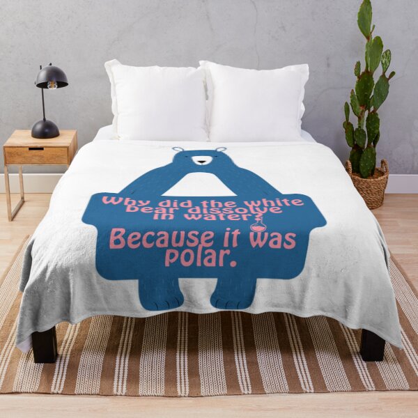 Item preview, Blue Polar Bear Funny Chemistry Joke  designed and sold by prsagar01.