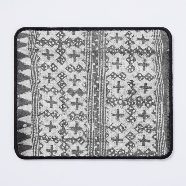 Item preview, Batik wax print grey white designed and sold by Morrisseyfabric.