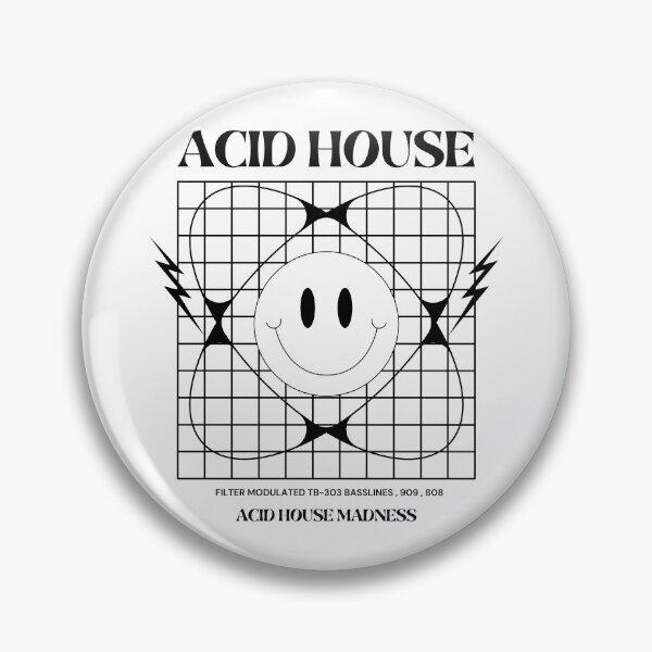 Item preview, ACID HOUSE  - 303 Grid Madness (Black)  designed and sold by Discothreadz.