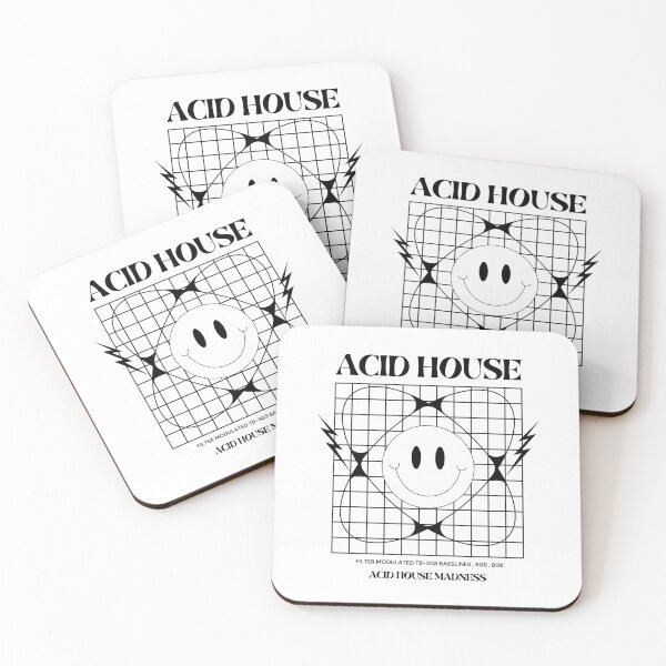 Item preview, ACID HOUSE  - 303 Grid Madness (Black)  designed and sold by Discothreadz.