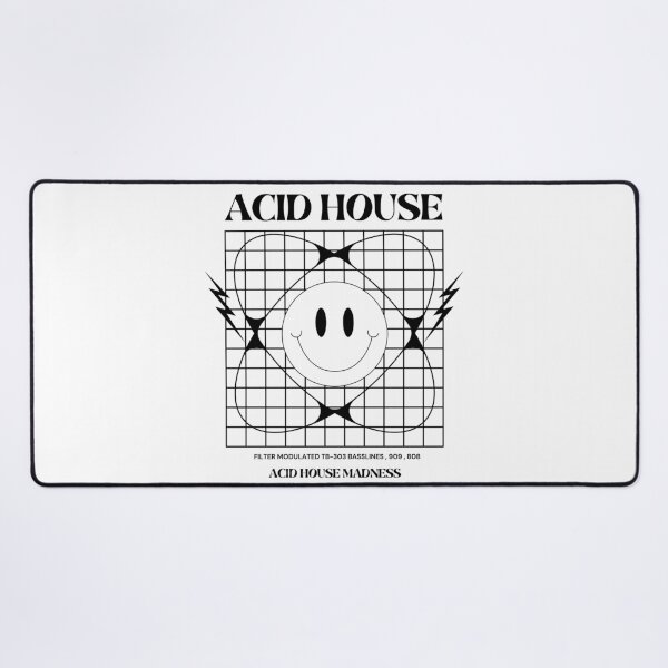 Item preview, ACID HOUSE - 303 Grid Madness (Black) designed and sold by Discothreadz.