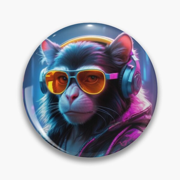 Item preview, Monkey in neon lights designed and sold by ejkaterina.