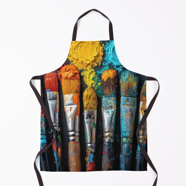 Item preview, Paint Brushes with Dabs of Paint - Jigsaw Puzzle designed and sold by jecphotography and art.