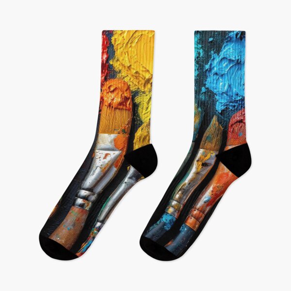 Item preview, Paint Brushes with Dabs of Paint - Jigsaw Puzzle designed and sold by jecphotography and art.