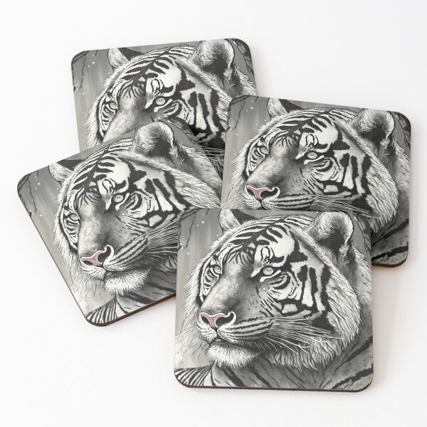 Item preview, White Tiger in the Snowy Twilight  designed and sold by JohnXD247.