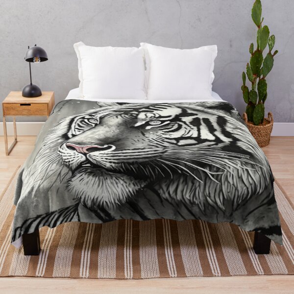 Item preview, White Tiger in the Snowy Twilight designed and sold by JohnXD247.