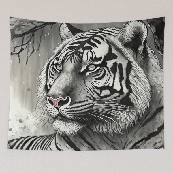 Item preview, White Tiger in the Snowy Twilight  designed and sold by JohnXD247.
