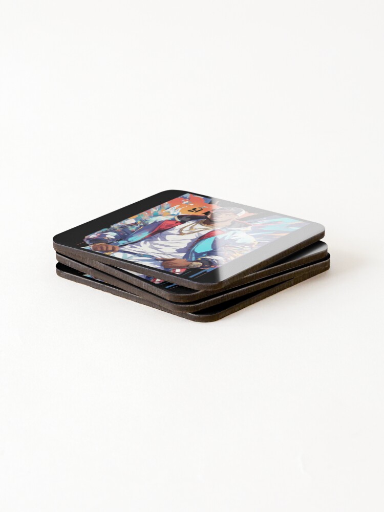 Thumbnail 4 of 5, Coasters (Set of 4), Street Rapper designed and sold by macadolie.