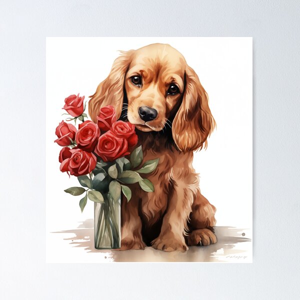 Item preview, Valentine's Day Puppy designed and sold by Samuelsboro.